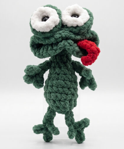 Broscuța Croșetată Pluș Amigurumi "Gaga"
